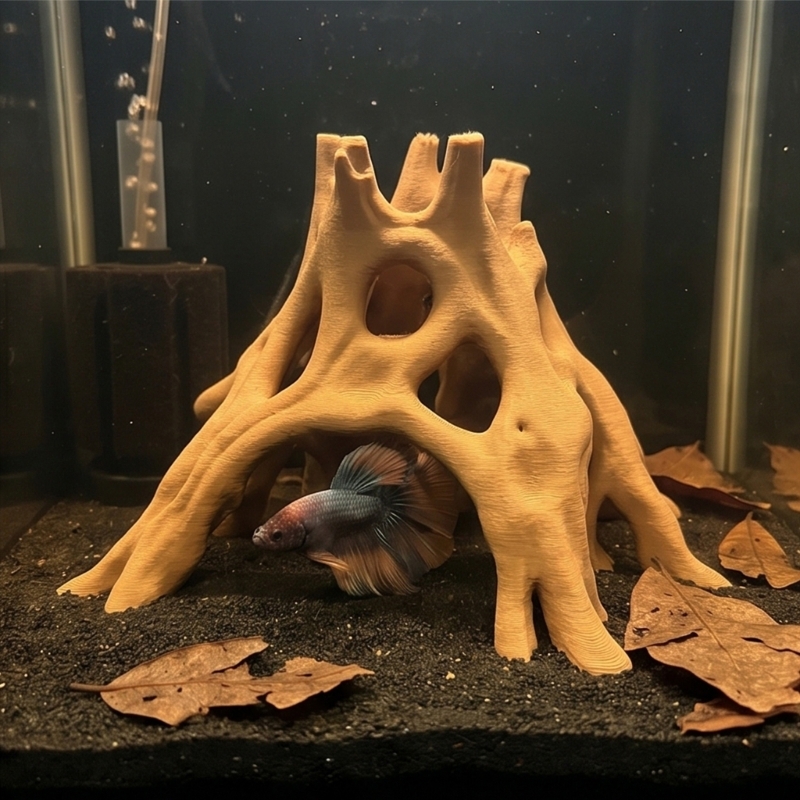 Planted Aquarium With Driftwood - Naturalne korzenie jaskiniowe kryjówki ryb Driftwood