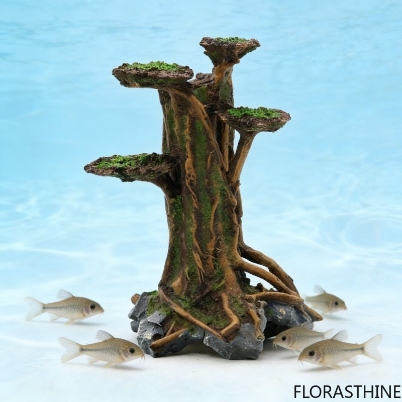 Sztuczne drzewko z mchem, deko – Planted Aquarium With Driftwood recenzja i cena